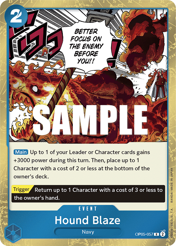 Hound Blaze OP05-057 One Piece card