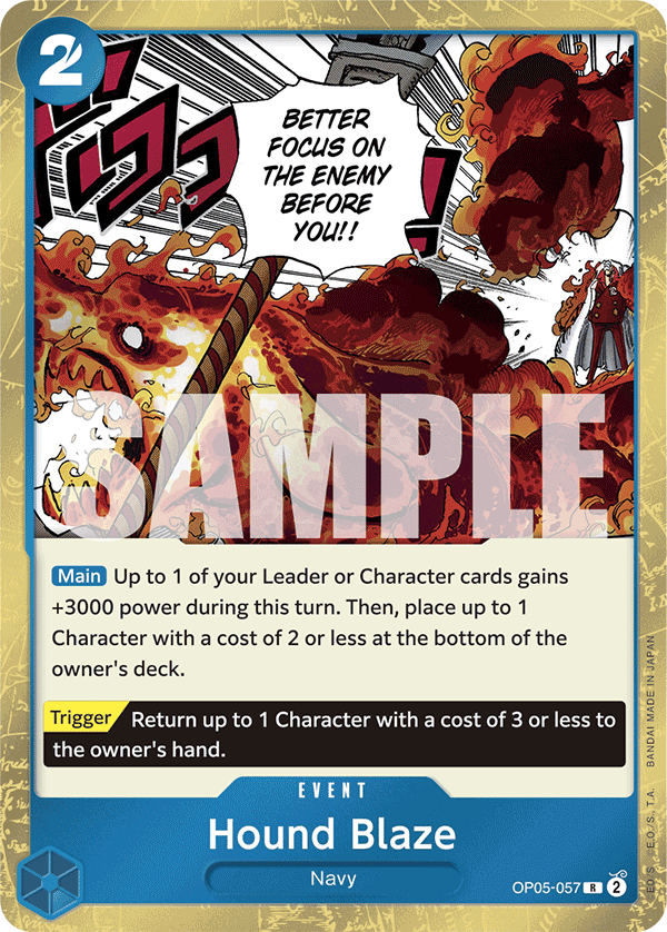 Hound Blaze (Jolly Roger Foil) OP05-057 One Piece card