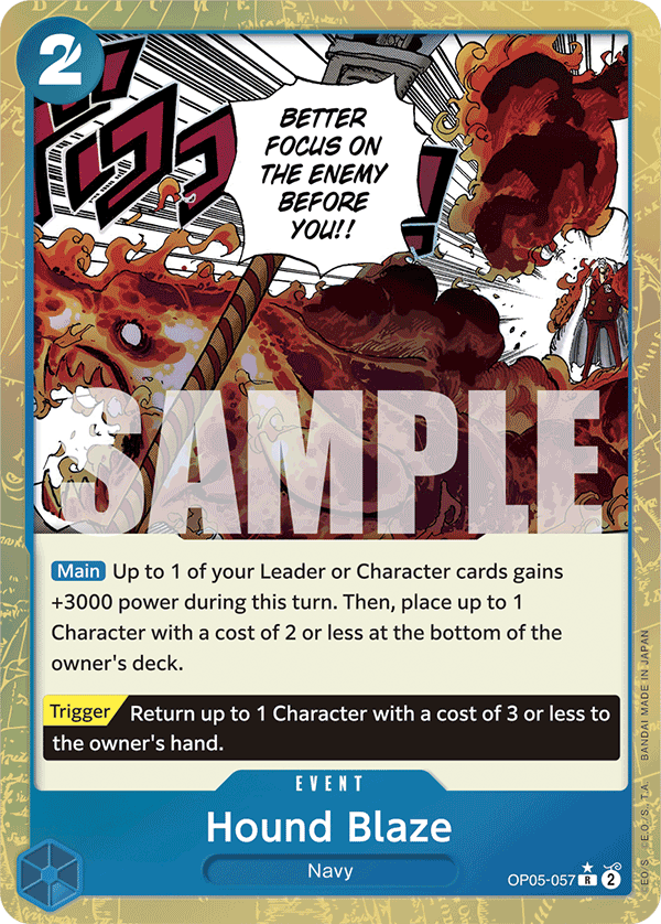 Hound Blaze (Textured Foil) OP05-057 One Piece card