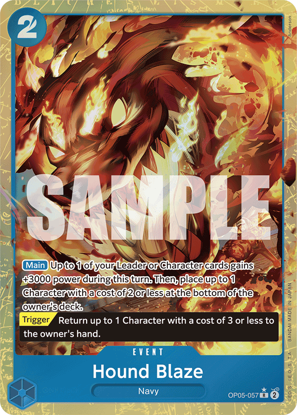 Hound Blaze (Alternate Art) OP05-057 One Piece card