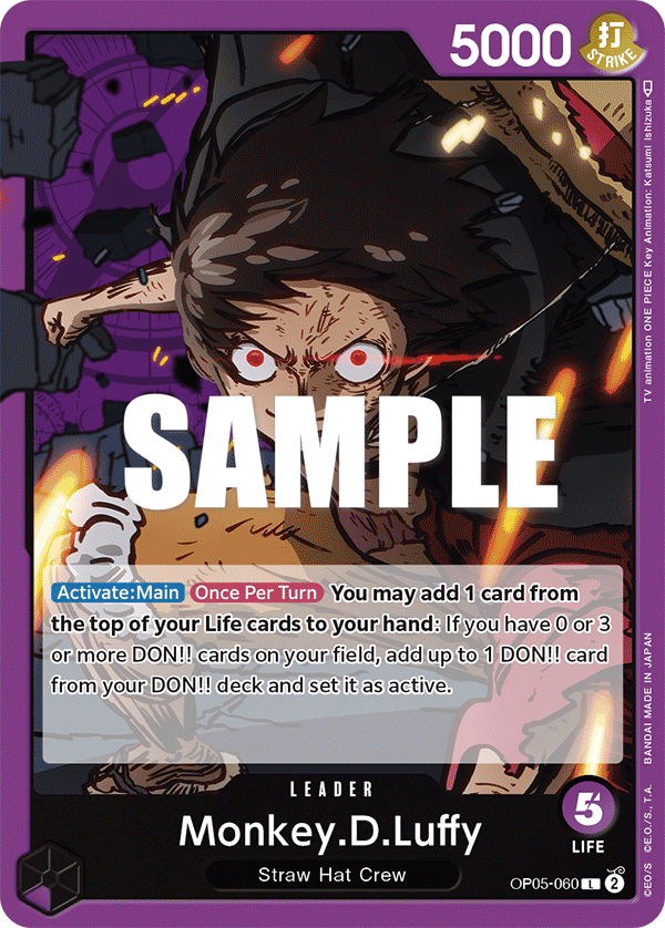 Monkey.D.Luffy (060) OP05-060 One Piece card