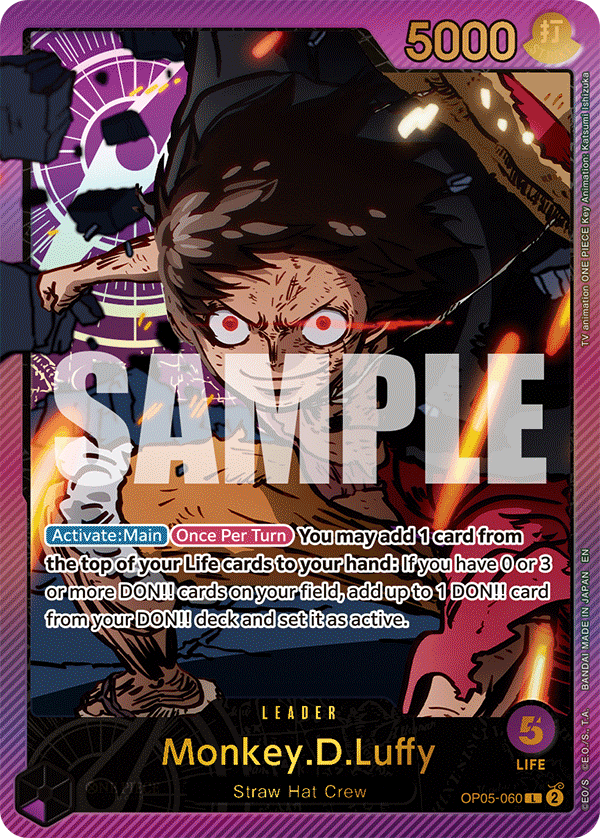 Monkey.D.Luffy (SPR) OP05-060 One Piece card