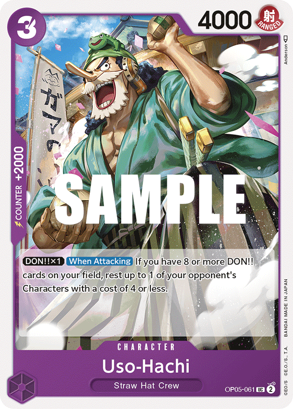 Uso-Hachi OP05-061 One Piece card