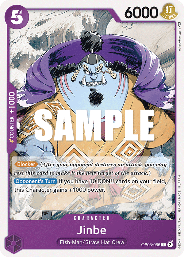 Jinbe OP05-066 One Piece card