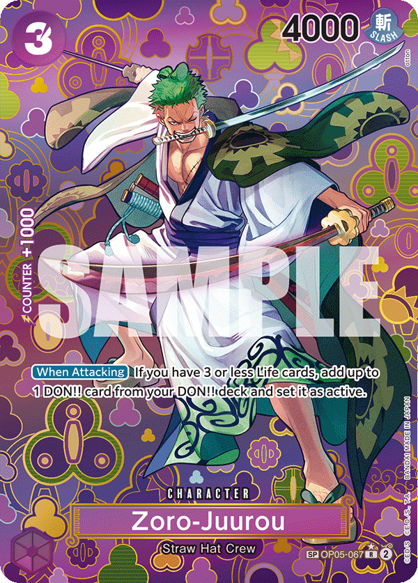 Zoro-Juurou (SP) OP05-067 One Piece card