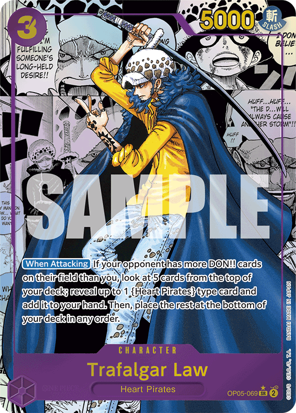 Trafalgar Law (OP05-069) (Manga) OP05-069 One Piece card
