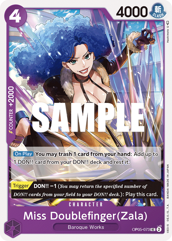 Miss Doublefinger(Zala) OP05-073 One Piece card