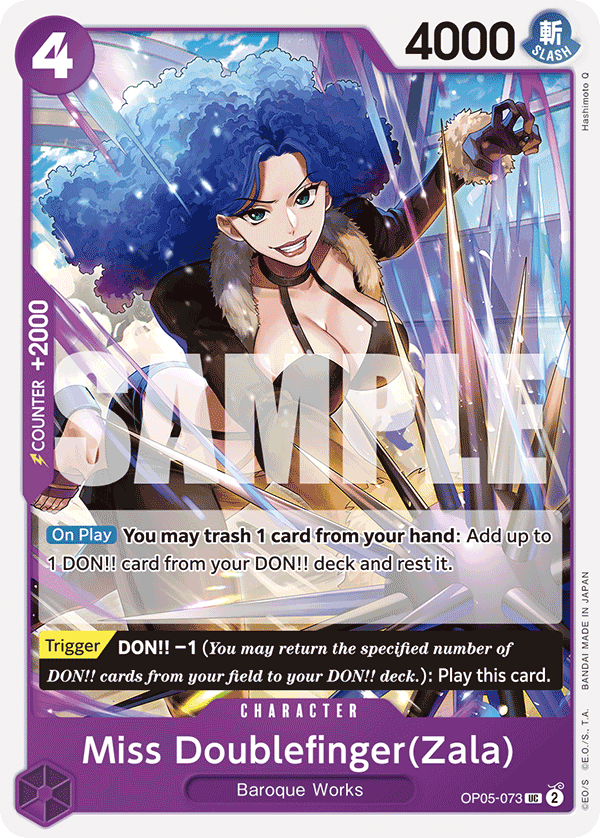 Miss Doublefinger(Zala) (Reprint) OP05-073 One Piece card