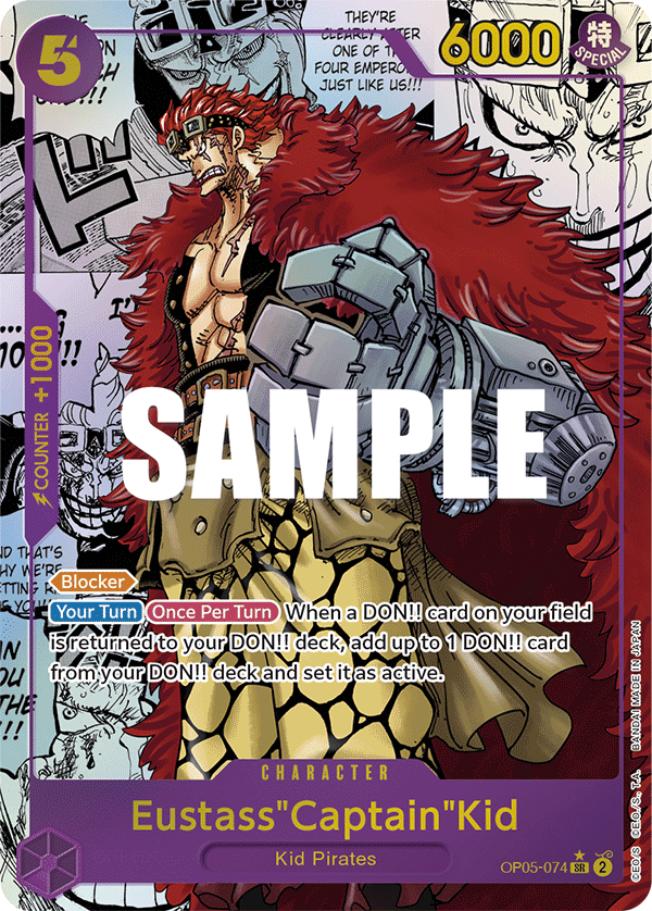 Eustass"Captain"Kid (Alternate Art) (Manga) OP05-074 One Piece card