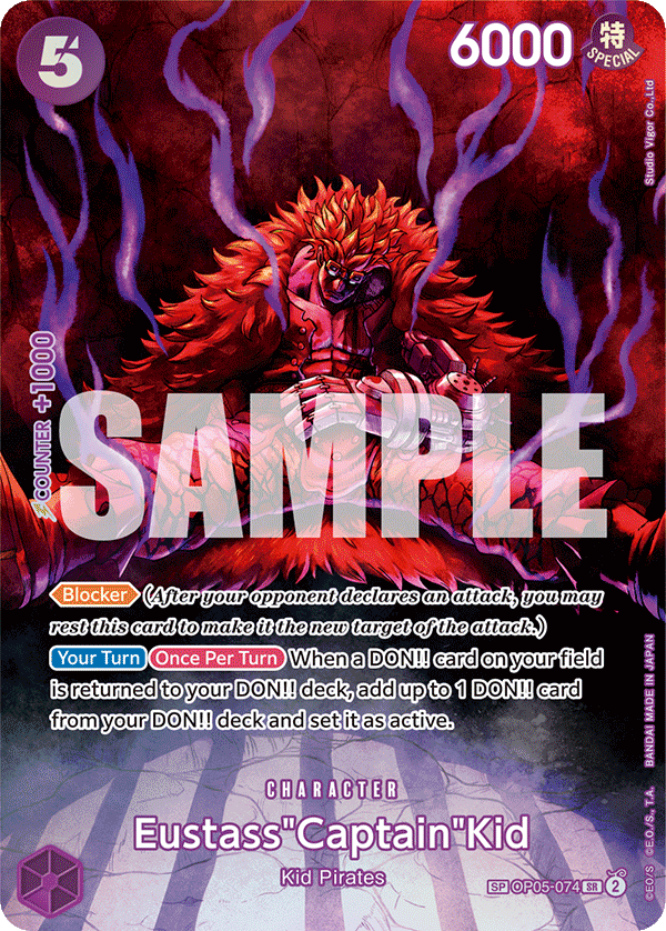 Eustass"Captain"Kid (SP) OP05-074 One Piece card