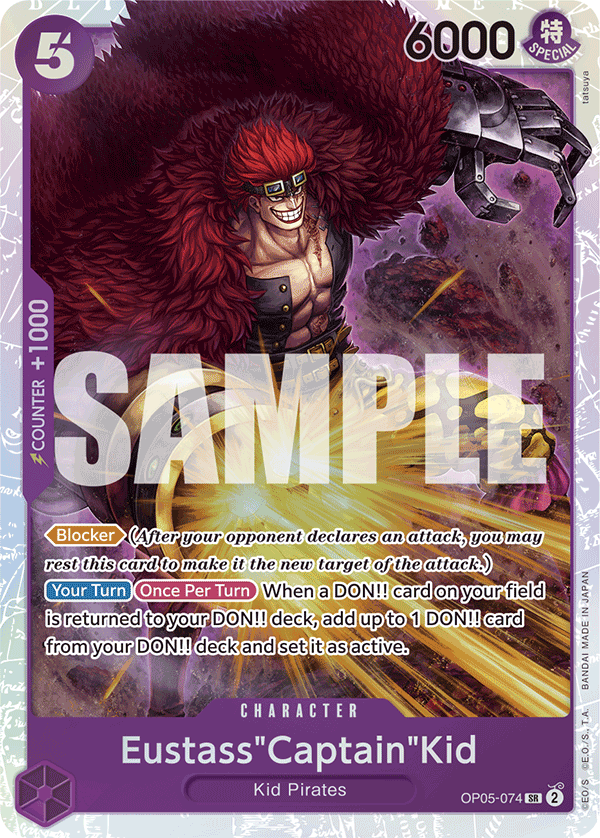 Eustass"Captain"Kid (Reprint) OP05-074 One Piece card