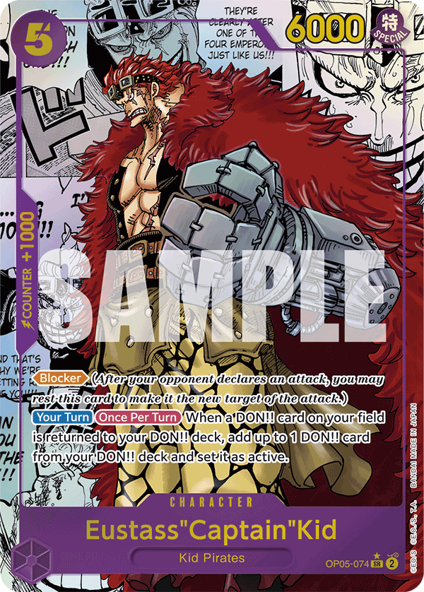 Eustass"Captain"Kid (OP05-074) (Manga) OP05-074 One Piece card