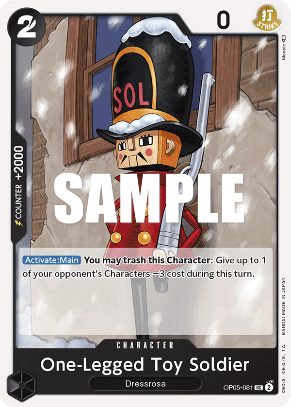 One-Legged Toy Soldier OP05-081 One Piece card