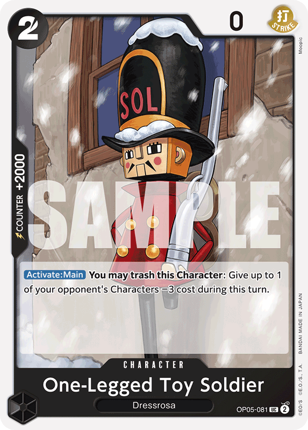 One-Legged Toy Soldier (Reprint) OP05-081 One Piece card