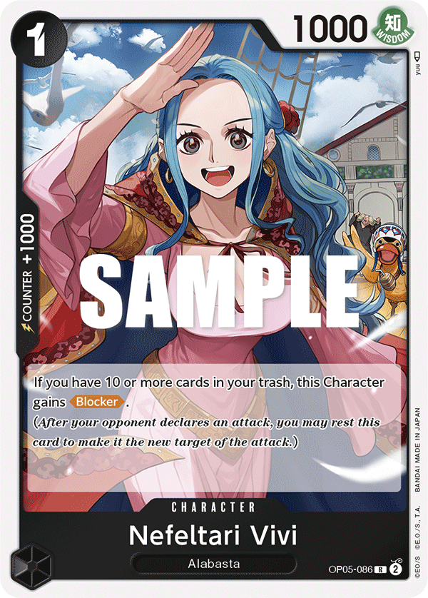 Nefeltari Vivi OP05-086 One Piece card