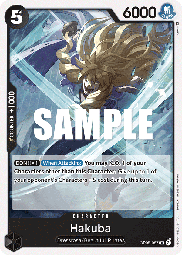 Hakuba OP05-087 One Piece card