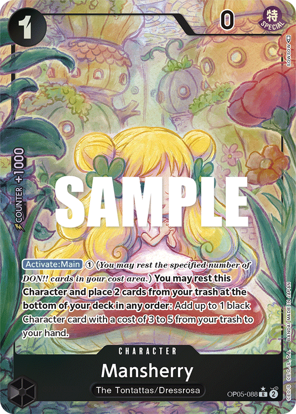 Mansherry (Alternate Art) OP05-088 One Piece card