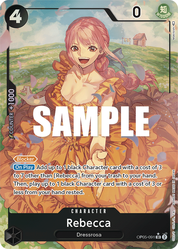 Rebecca (Alternate Art) OP05-091 One Piece card