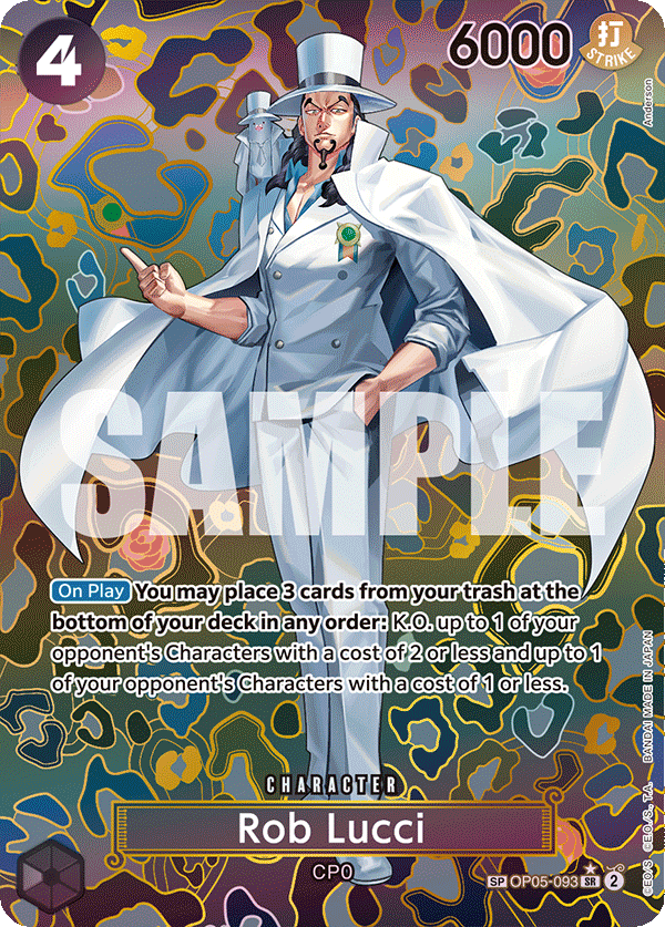 Rob Lucci (SP) OP05-093 One Piece card