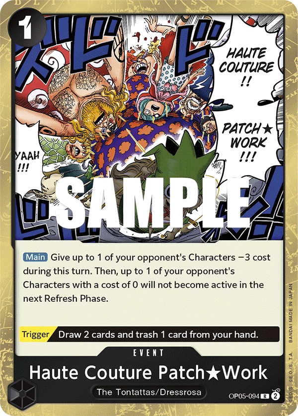 Haute Couture Patch Work OP05-094 One Piece card