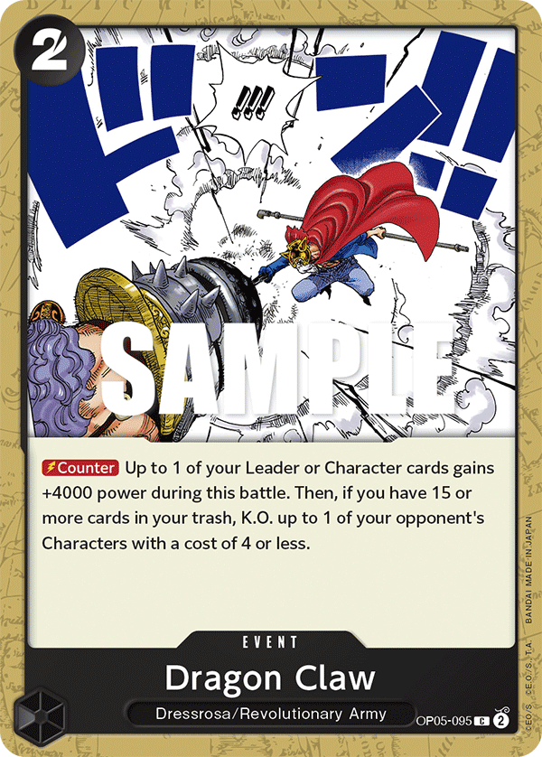 Dragon Claw OP05-095 One Piece card