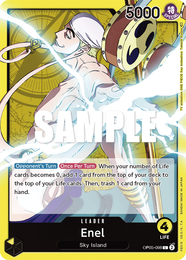 Enel (098) OP05-098 One Piece card