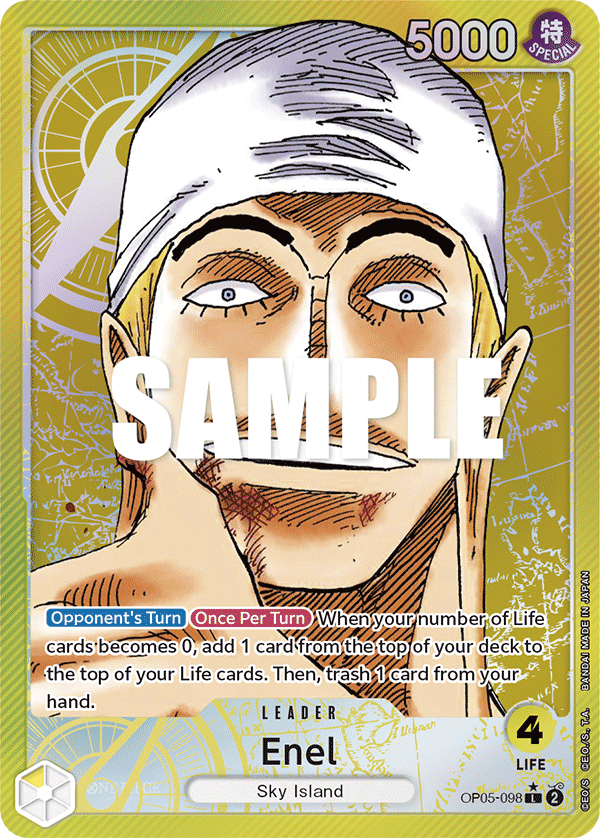 Enel (098) (Alternate Art) OP05-098 One Piece card