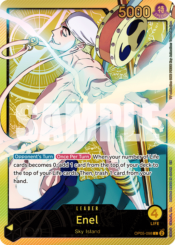 Enel (SPR) OP05-098 One Piece card