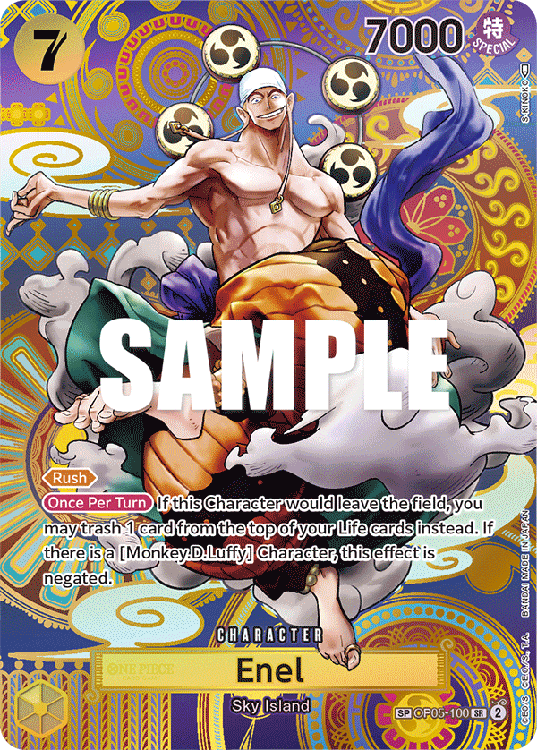 Enel (100) (SP) OP05-100 One Piece card