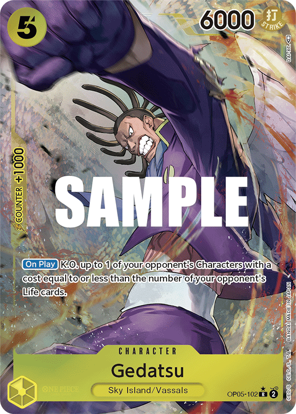 Gedatsu (Alternate Art) OP05-102 One Piece card