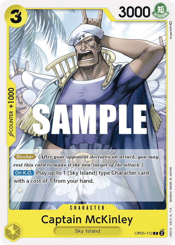 Captain McKinley OP05-112 One Piece card