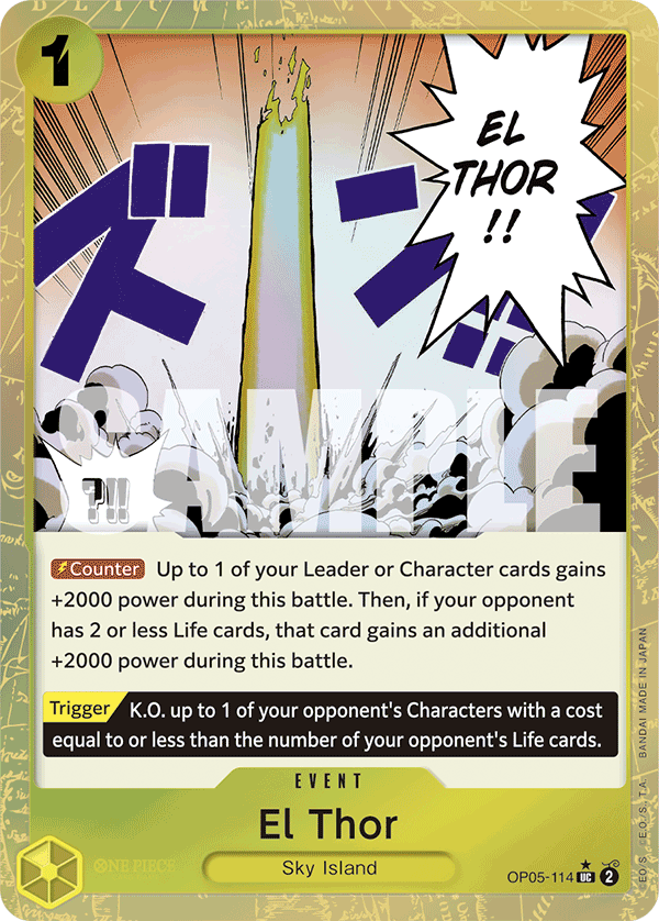 El Thor (Textured Foil) OP05-114 One Piece card