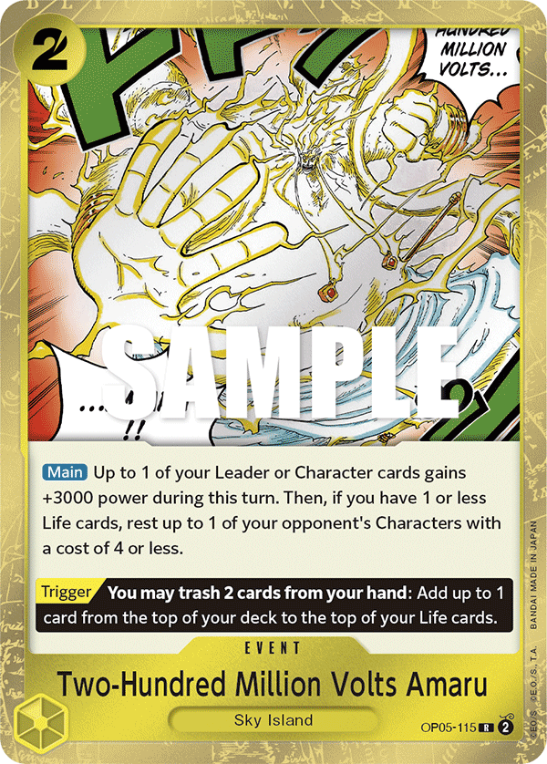 Two-Hundred Million Volts Amaru OP05-115 One Piece card