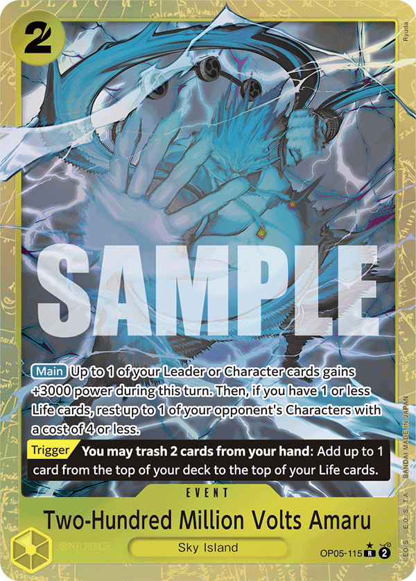 Two-Hundred Million Volts Amaru (Alternate Art) OP05-115 One Piece card