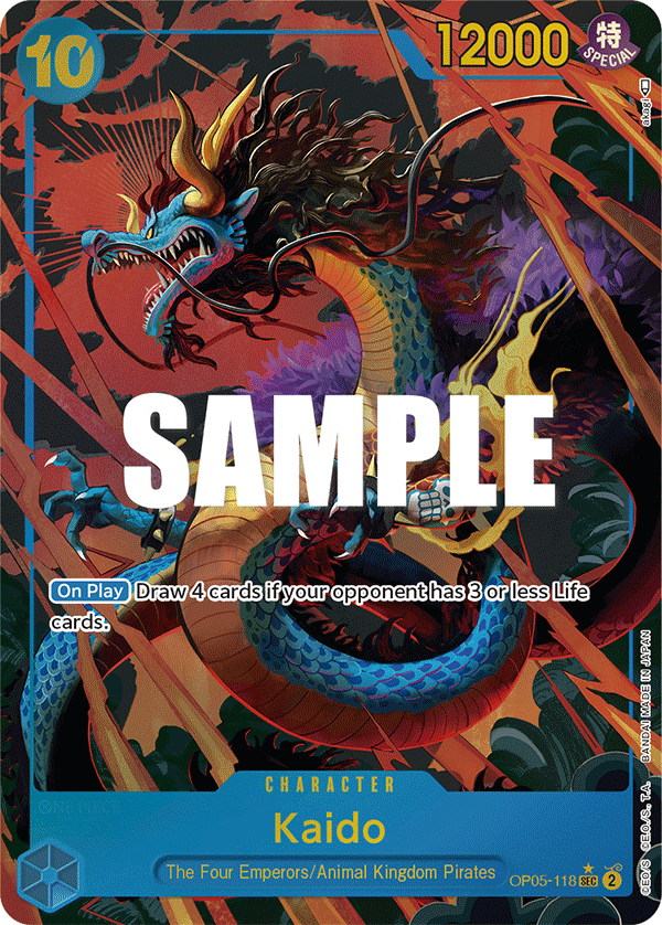Kaido (118) (Alternate Art) OP05-118 One Piece card