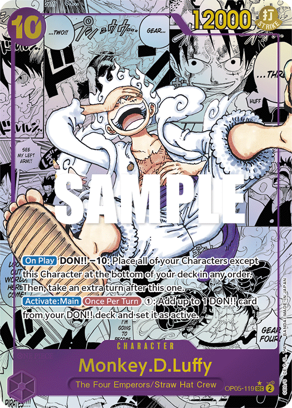 Monkey.D.Luffy (119) (Alternate Art) (Manga) OP05-119 One Piece card