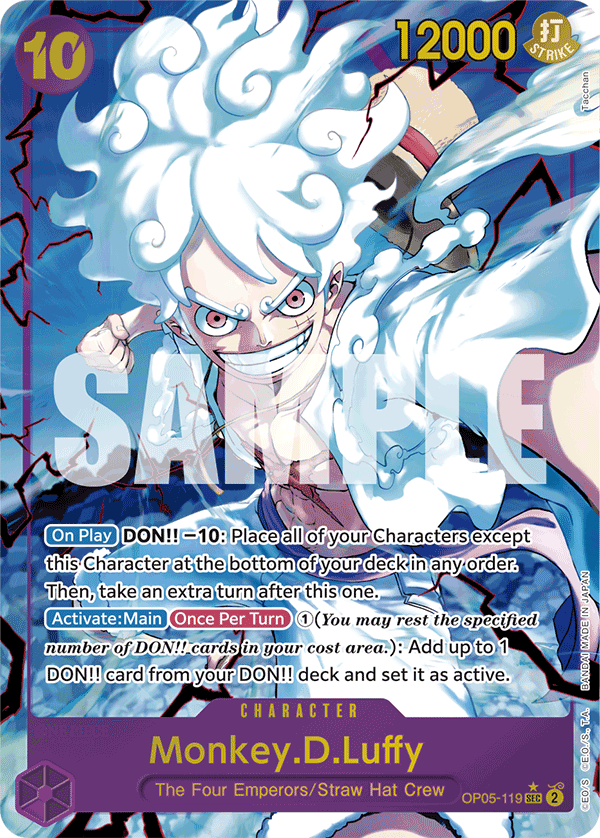 Monkey.D.Luffy (OP05-119) (Alternate Art) OP05-119 One Piece card