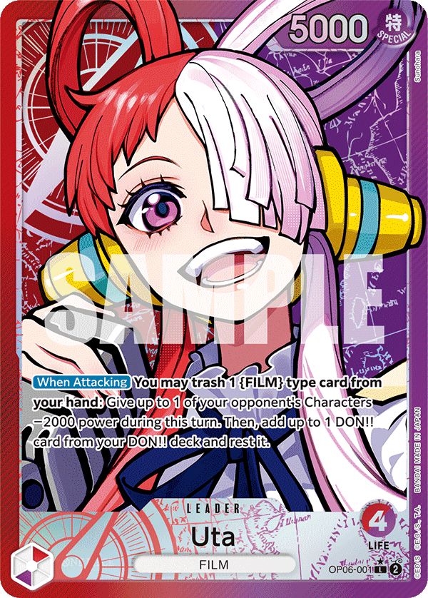 Uta (Alternate Art) OP06-001 One Piece card