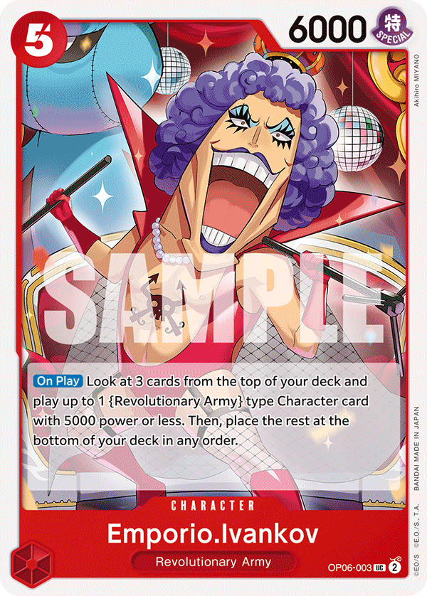Emporio.Ivankov OP06-003 One Piece card