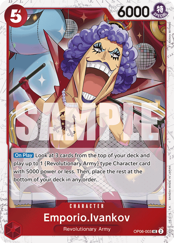 Emporio.Ivankov (Jolly Roger Foil) OP06-003 One Piece card