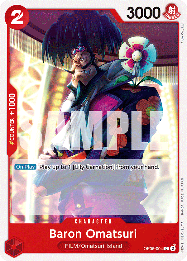 Baron Omatsuri OP06-004 One Piece card