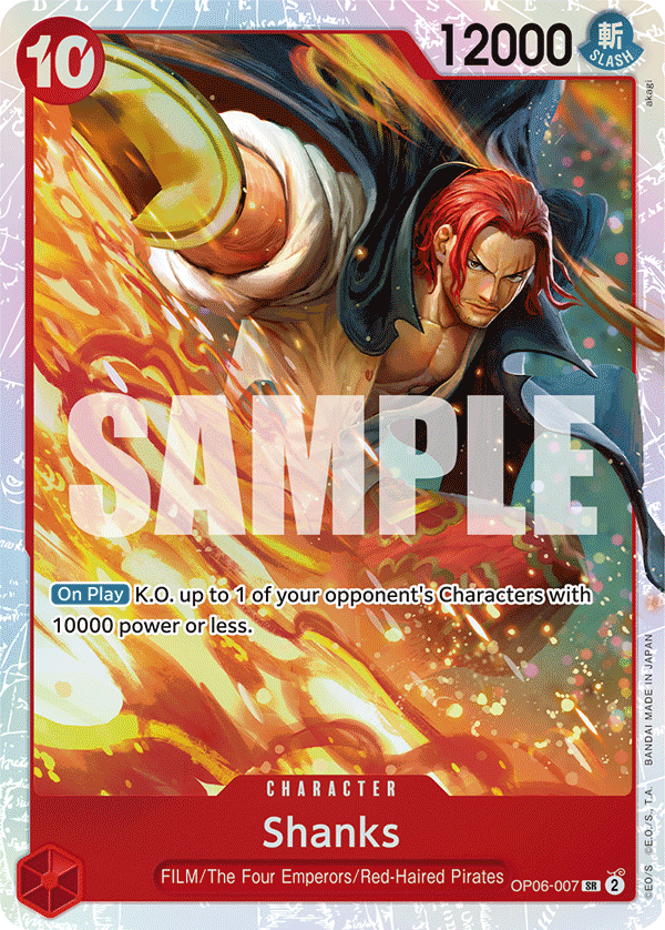 Shanks OP06-007 One Piece card