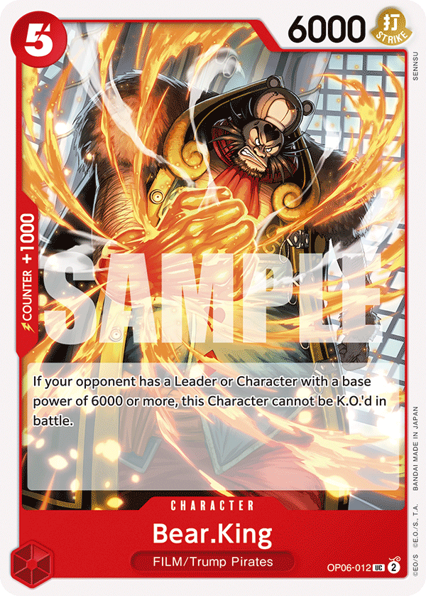 Bear.King OP06-012 One Piece card
