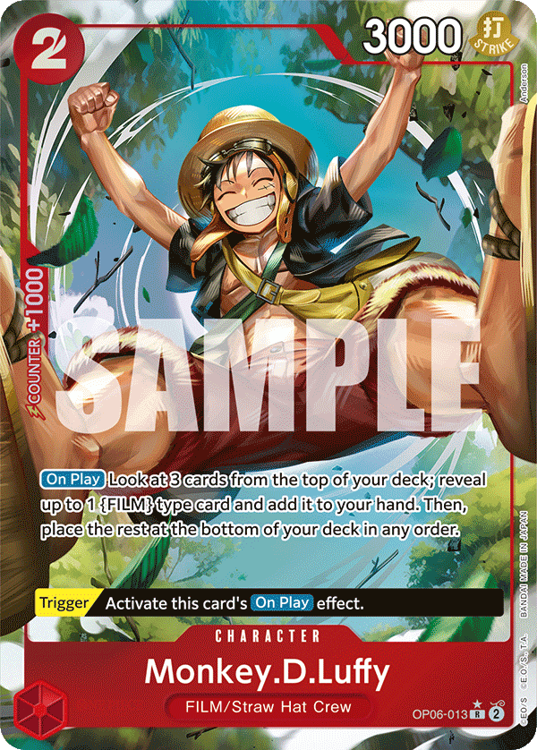 Monkey.D.Luffy (Alternate Art) OP06-013 One Piece card