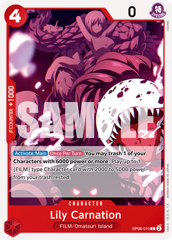 Lily Carnation OP06-015 One Piece card