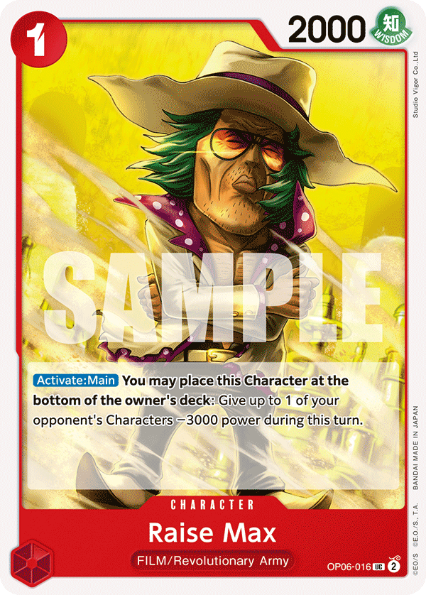 Raise Max OP06-016 One Piece card
