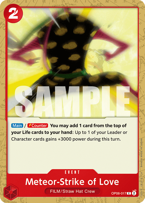 Meteor-Strike of Love OP06-017 One Piece card