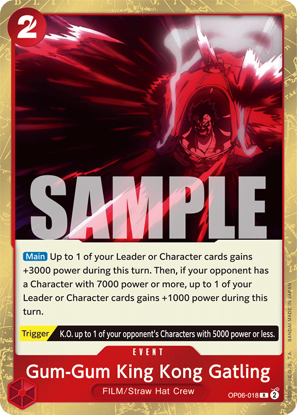 Gum-Gum King Kong Gatling OP06-018 One Piece card