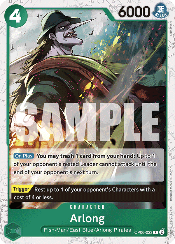 Arlong (Jolly Roger Foil) OP06-023 One Piece card