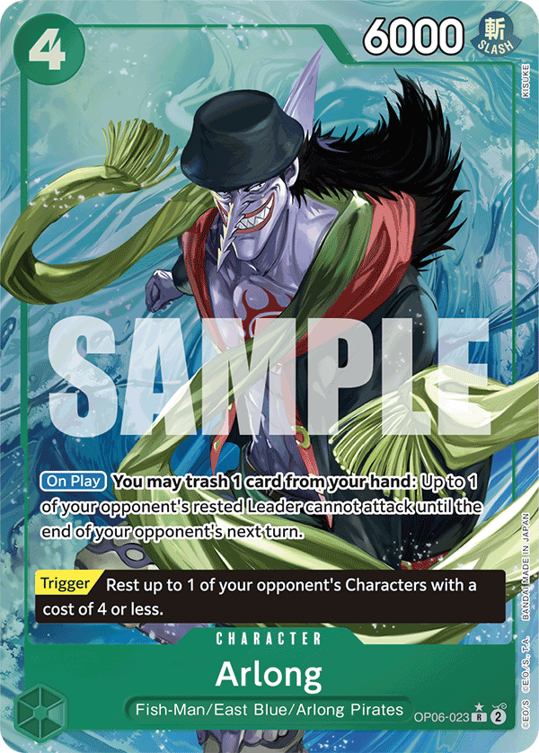 Arlong (Alternate Art) OP06-023 One Piece card